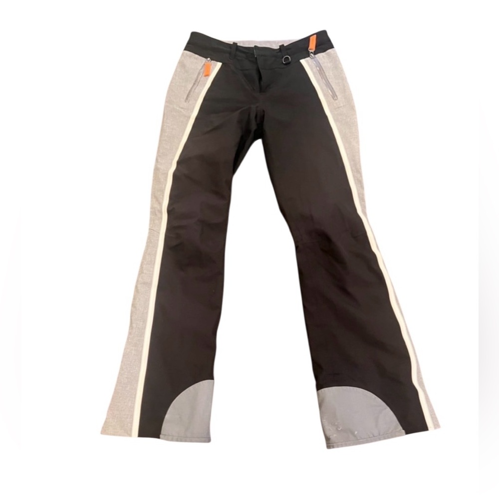 Athleta Black and Gray Ski:Snowboard Pants with Orange Accents